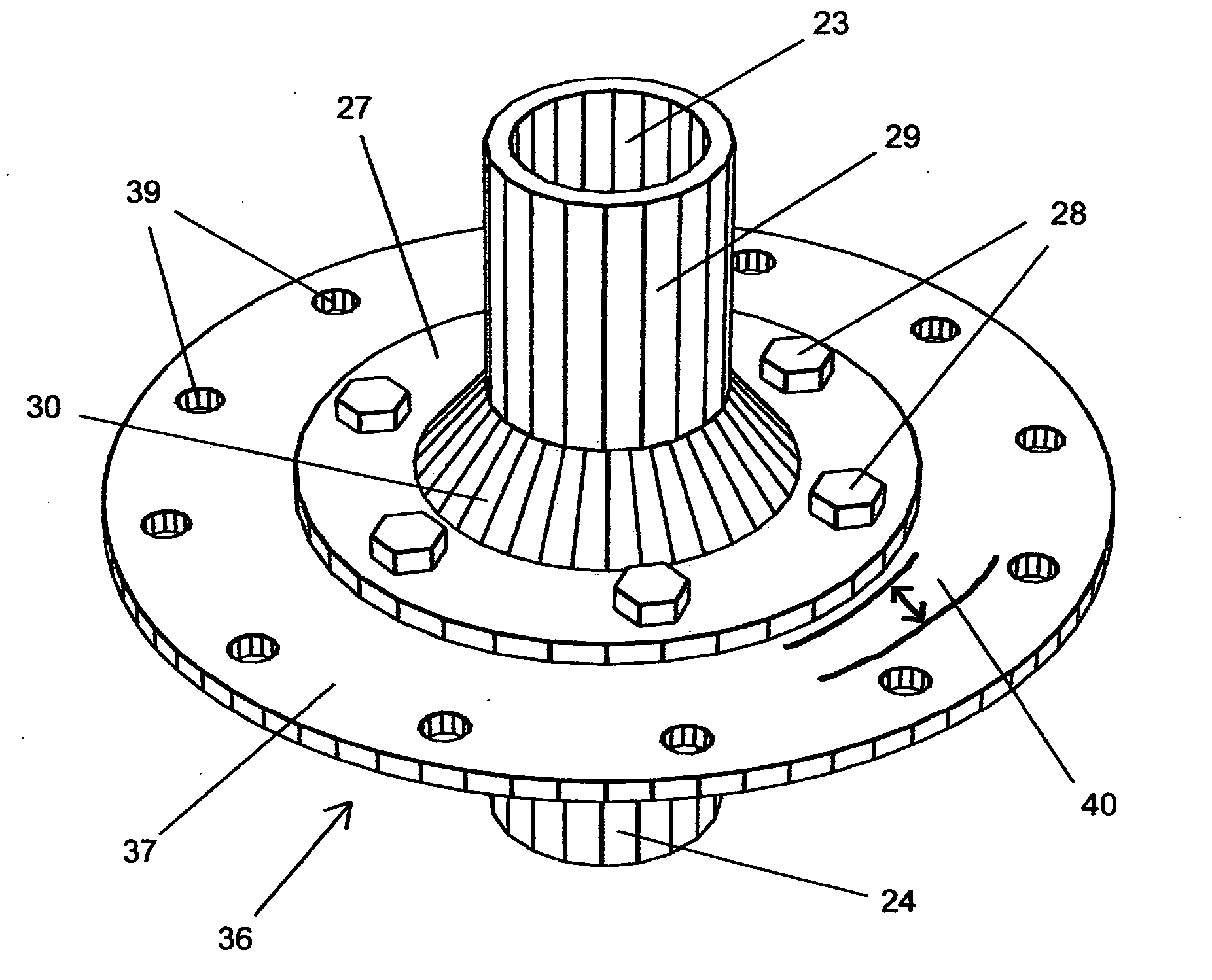 Extended flange plumbing for deep-sea oil containment