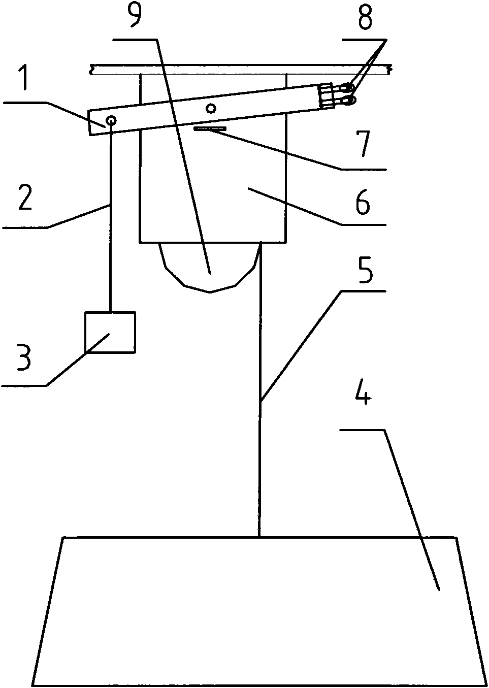 Lift control device of electric clothing storage cradle
