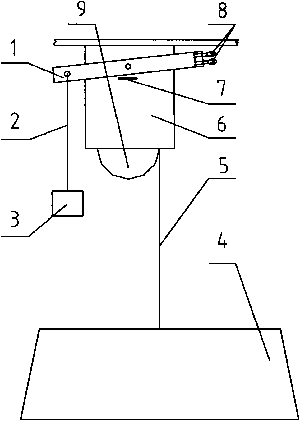 Lift control device of electric clothing storage cradle