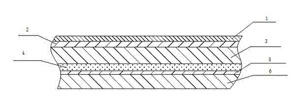 Imitation aluminum wiredrawing composition membrane