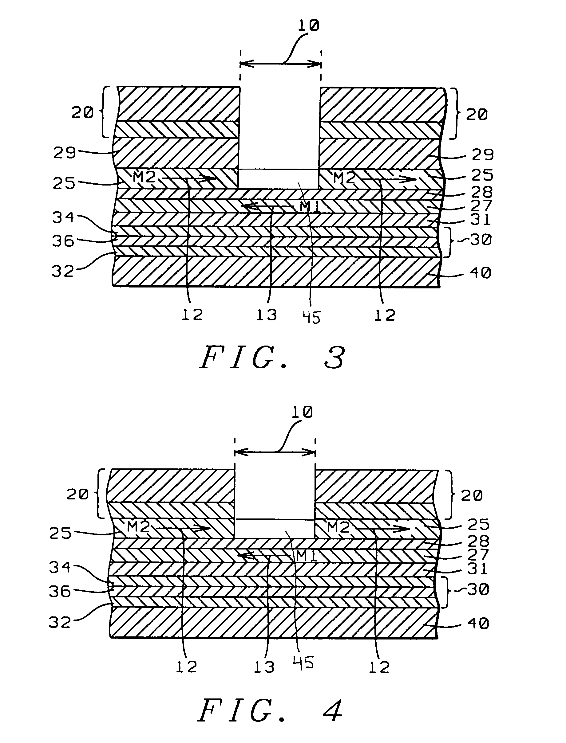 Synthetic pattern exchange configuration for side reading reduction