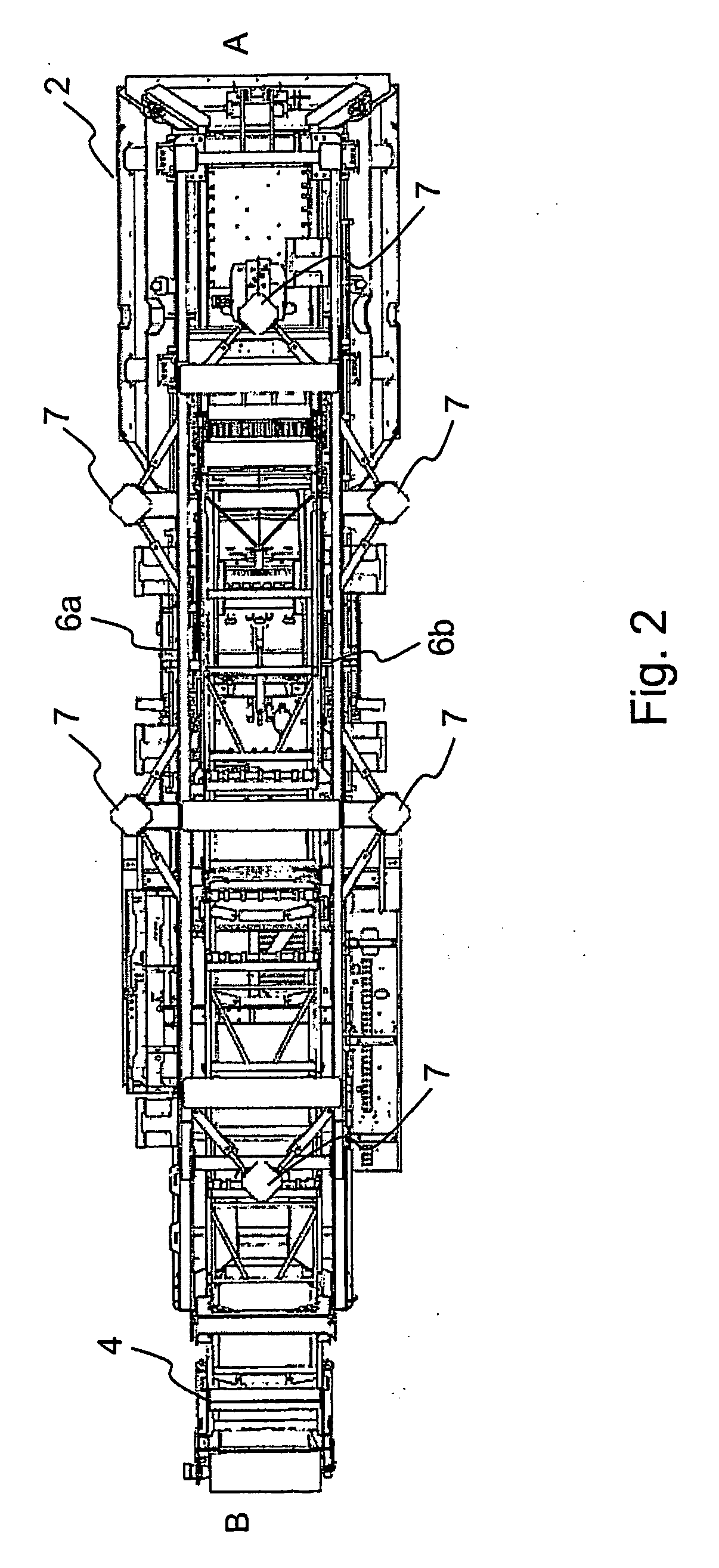 Method for moving a material processing device, a device for processing mineral material, and a frame for a processing device