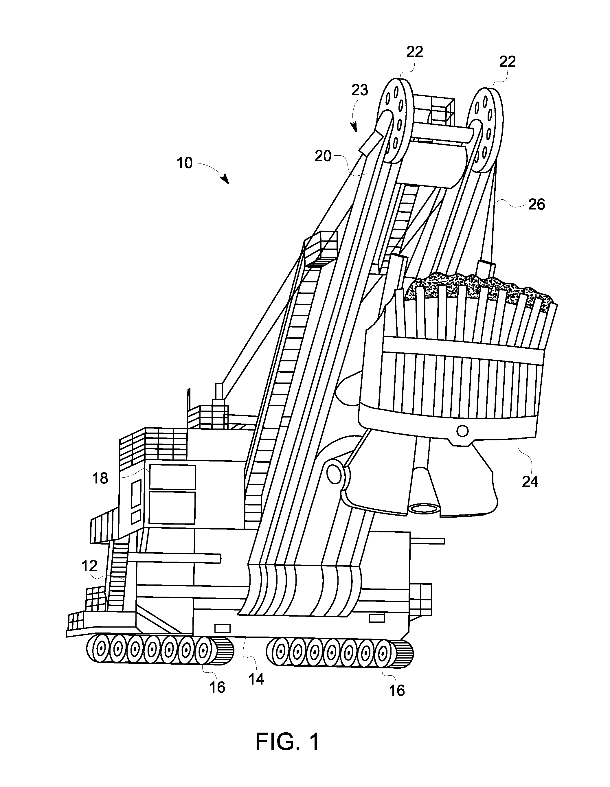 Method and system for detecting a damaged component of a machine