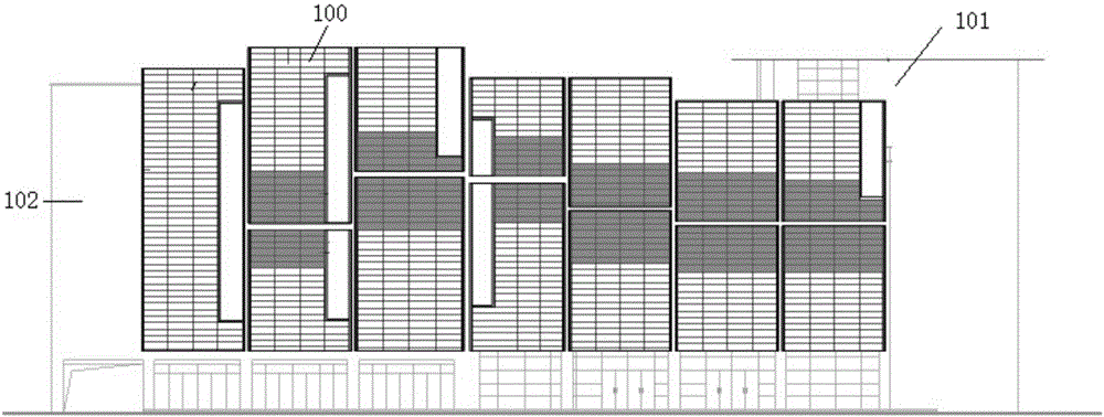 Foldable external sun-shading system of building