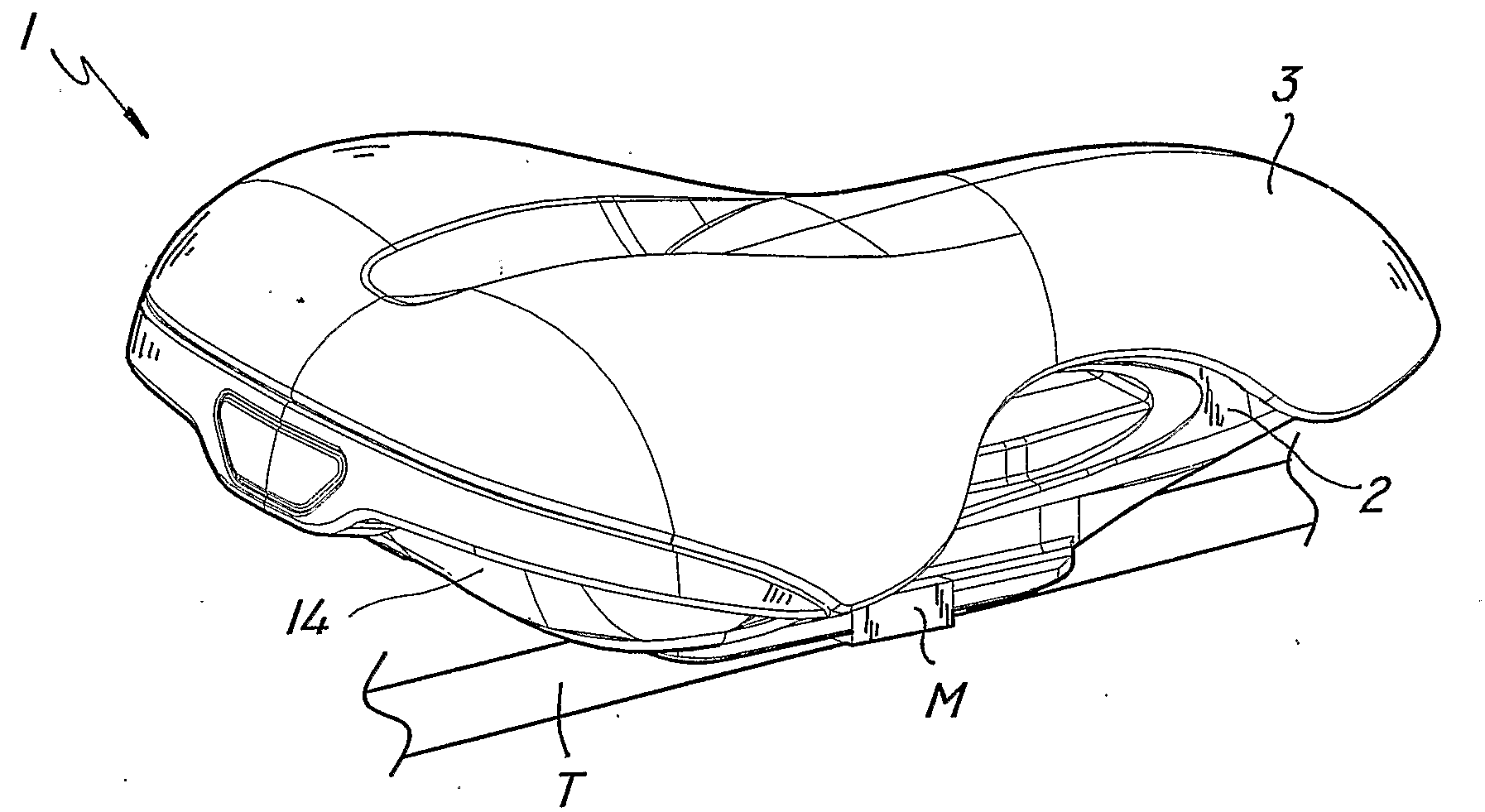 Integrated Human Body Support Structure, Particularly a Saddle or Seat For a Vehicle