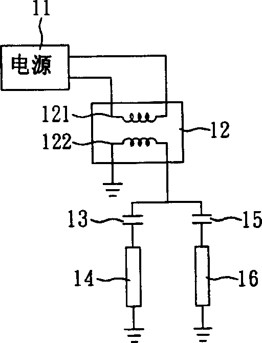 Current equalizing lamp tube module and multiple-tube equalizing circuit