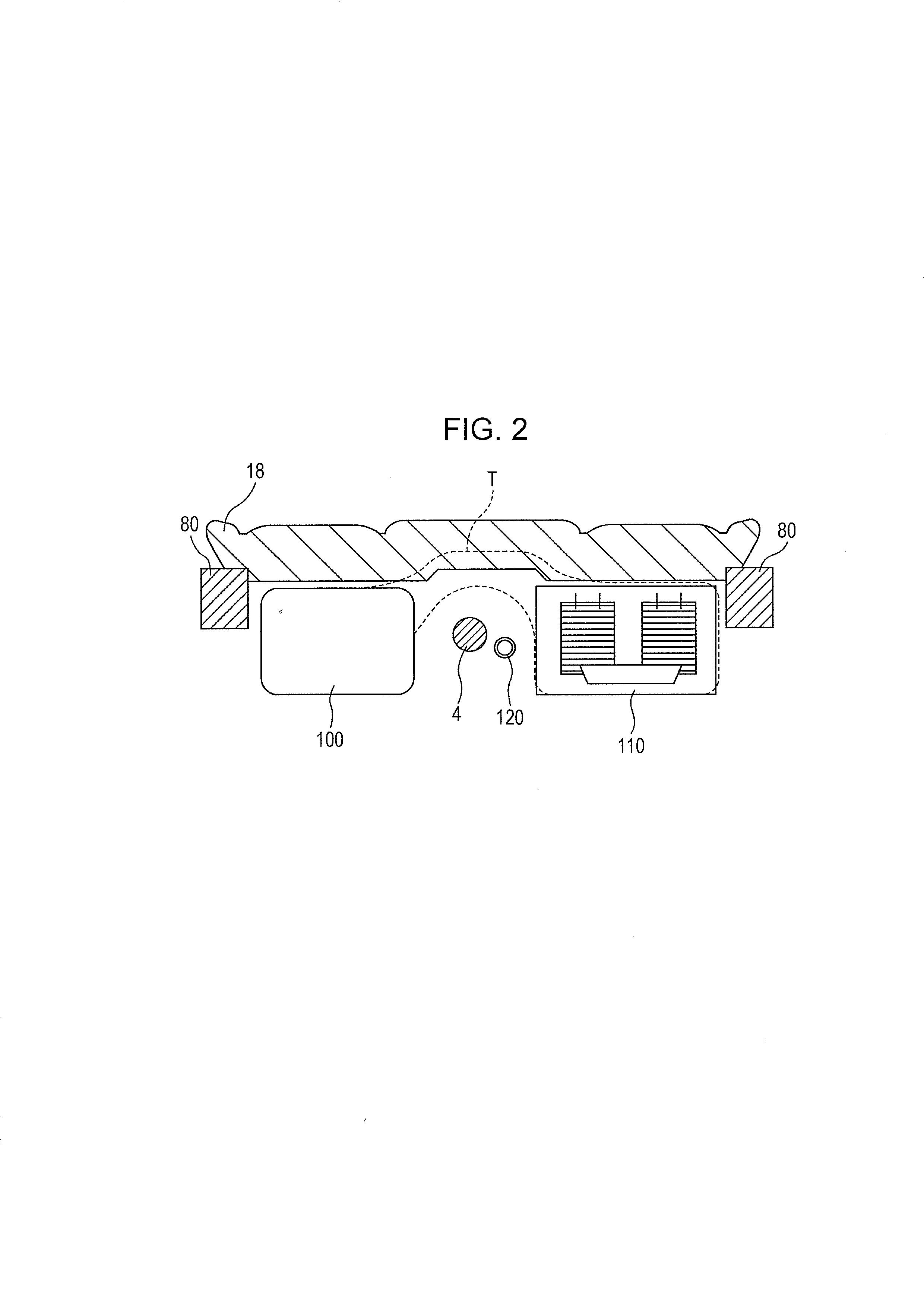 Mounting structure for battery and fuel tank of gasoline-electric hybrid vehicle