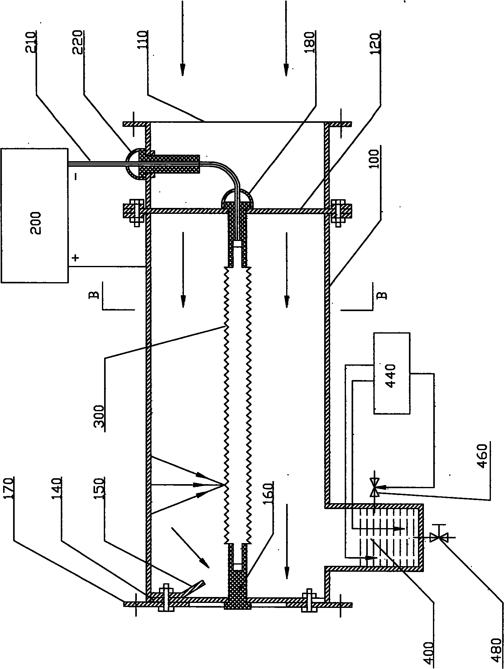 Dust removal device for intake air of automotive vehicle
