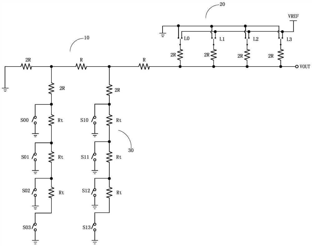 A digital to analog conversion circuit