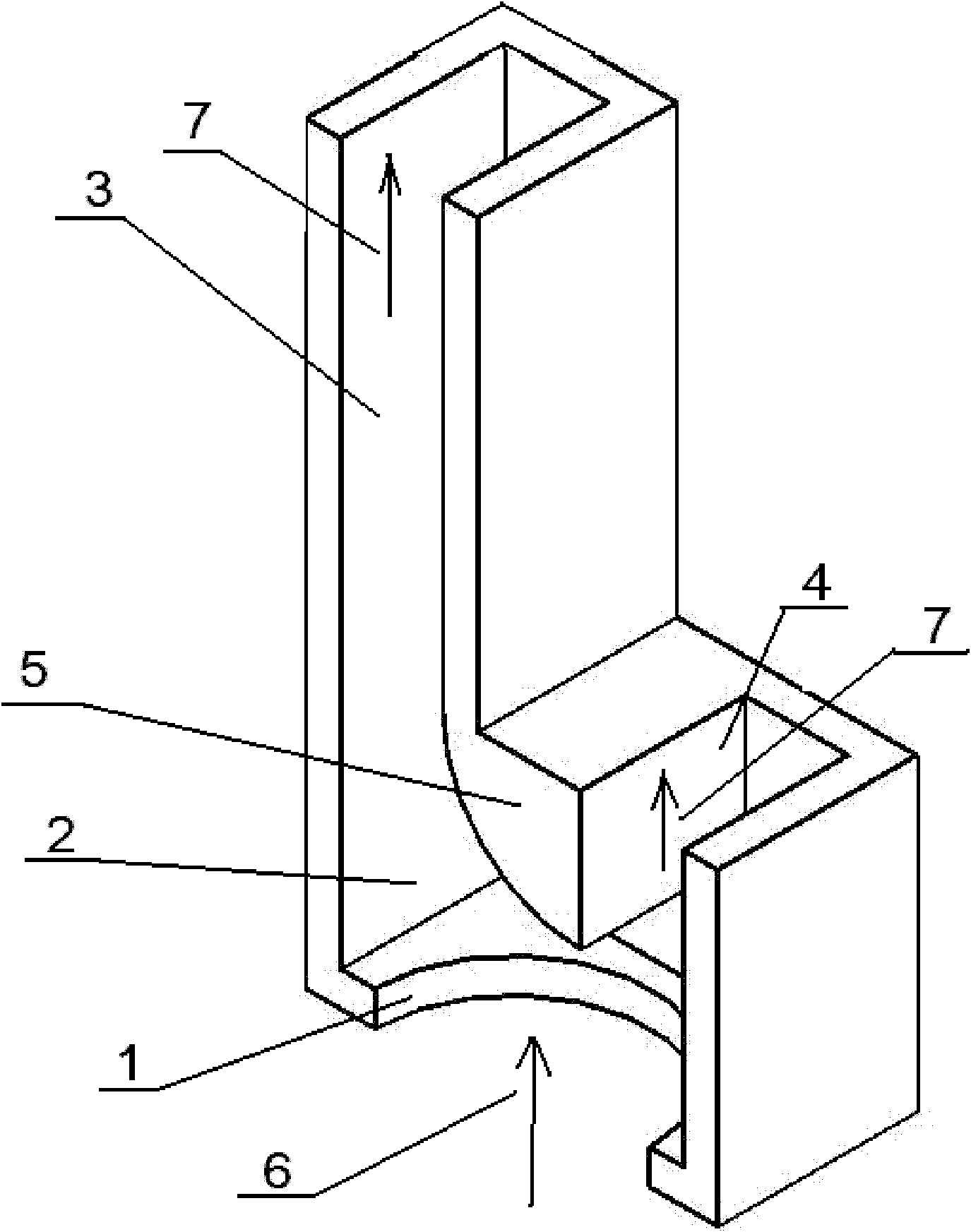 Uniform gas flow gas inlet device and uniform gas inlet method for vapor deposition