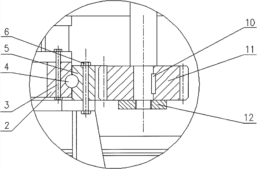 Rotating mechanism of gate seat type crane