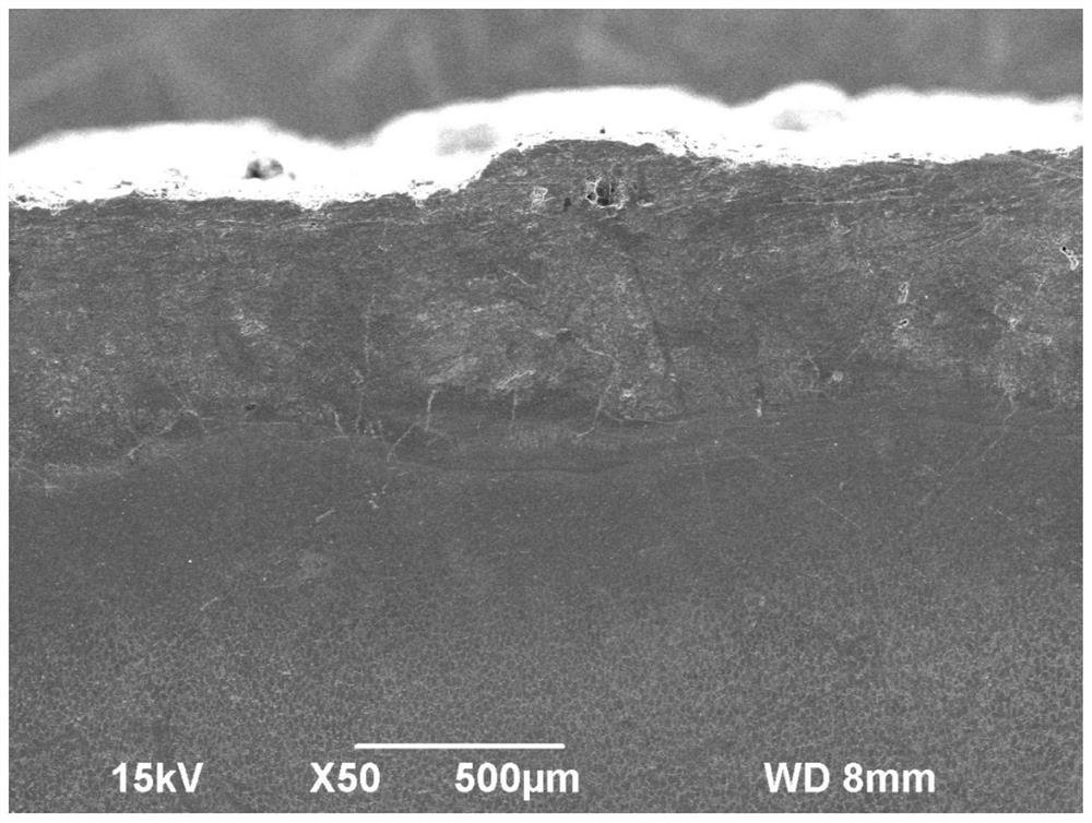 Method for improving binding force of Ti-Al coating on surface of TA15 titanium alloy and prepared coating