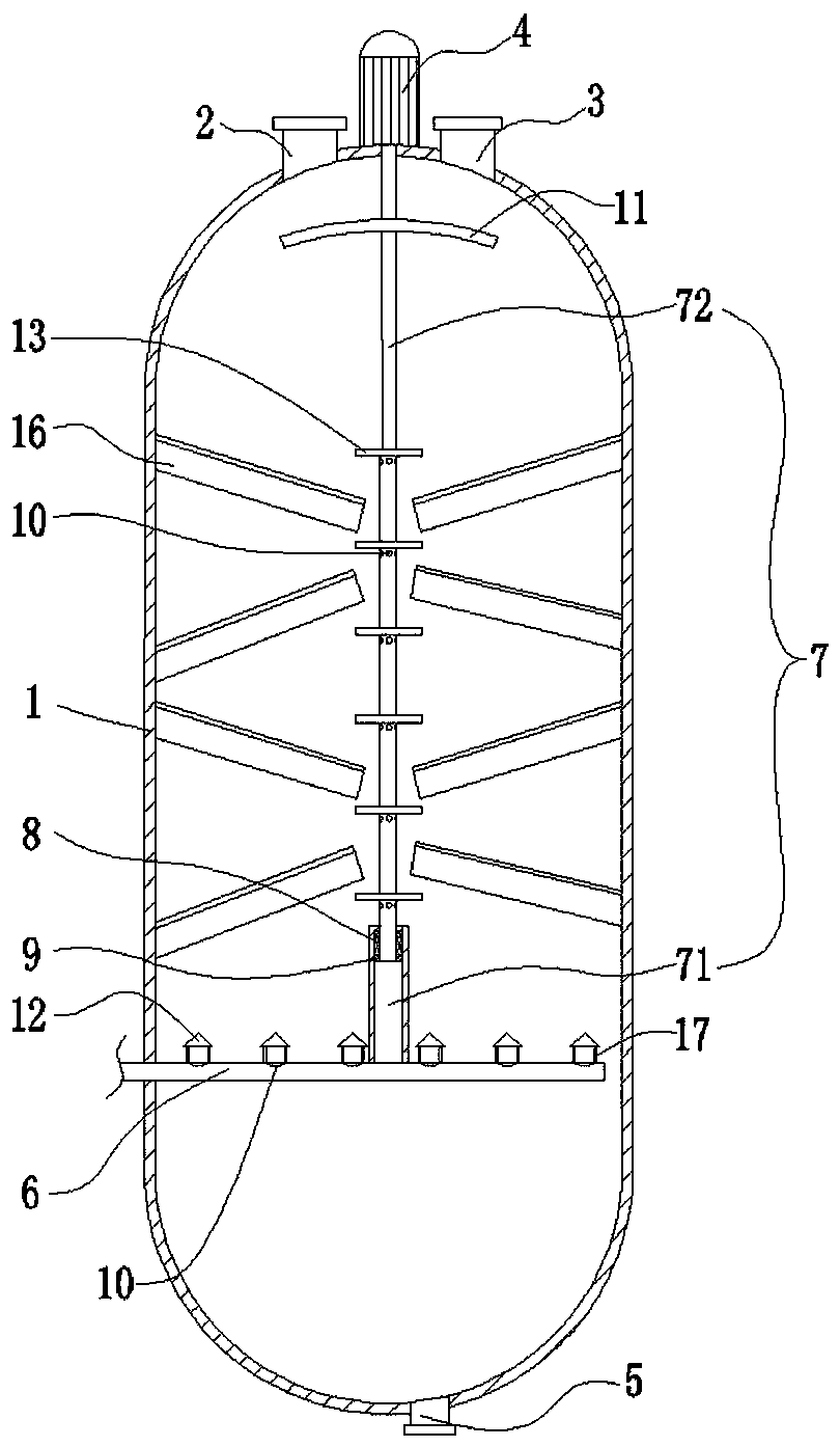 Anti-coking asphalt oxidation tower