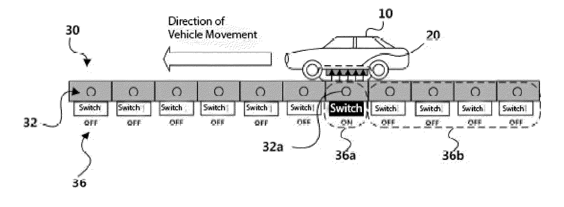 Method for controlling the charging of segments for an online electric vehicle