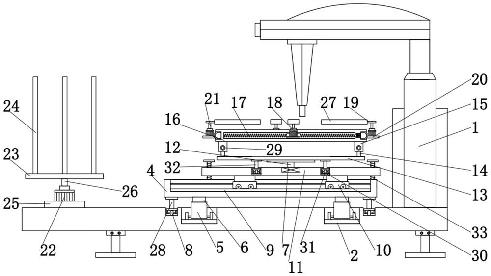 Multi-station button sewing machine for hat production and processing