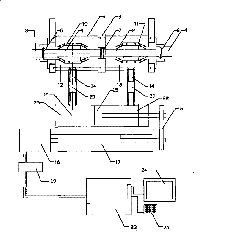 Pulsation type double-haematodocha heart auxiliary circulation device