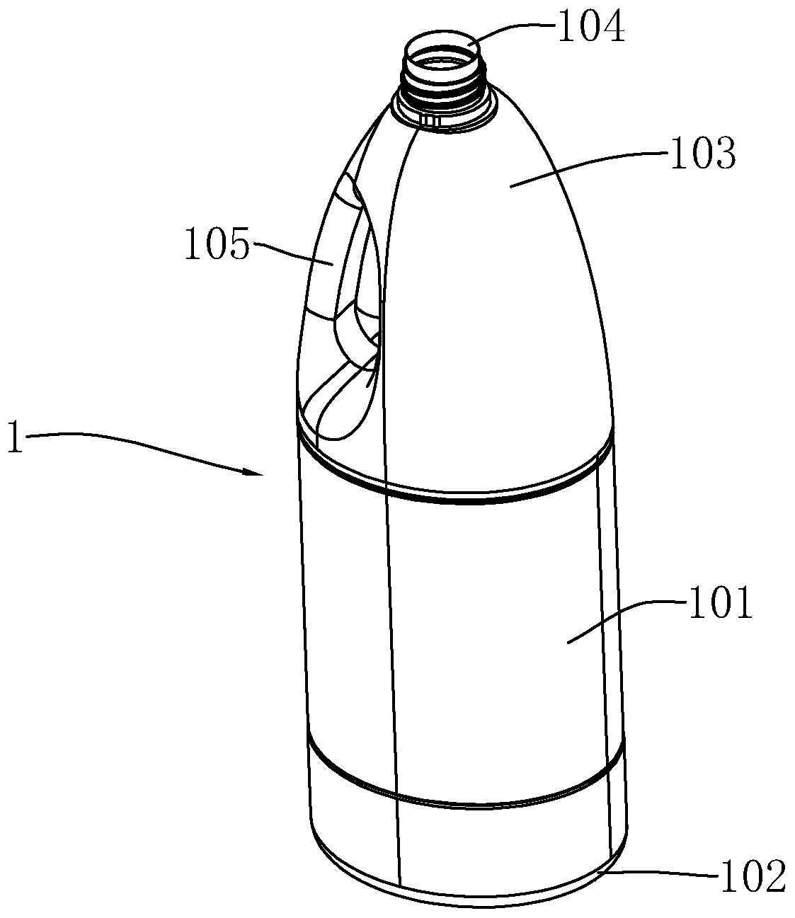 Bottle body defect visual detection device
