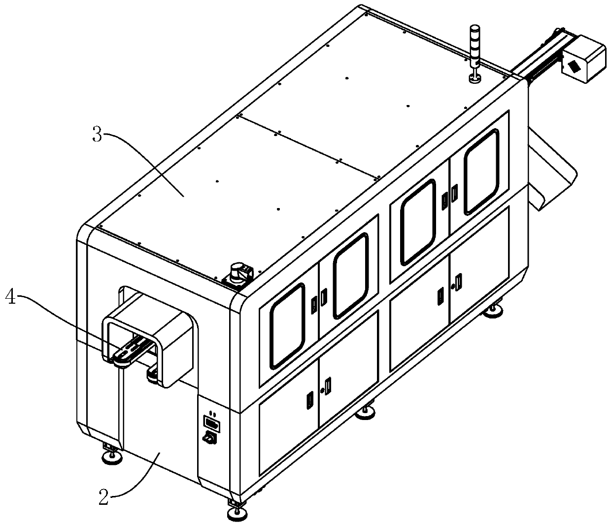 Bottle body defect visual detection device