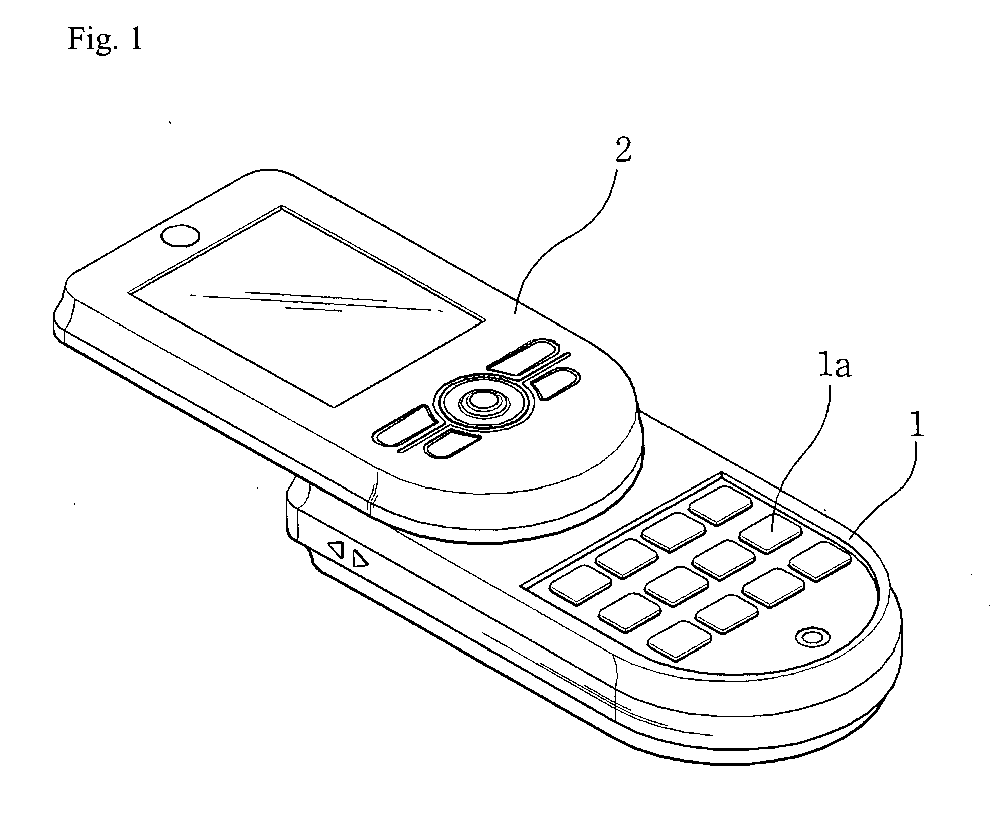 Slide type mobile phone module
