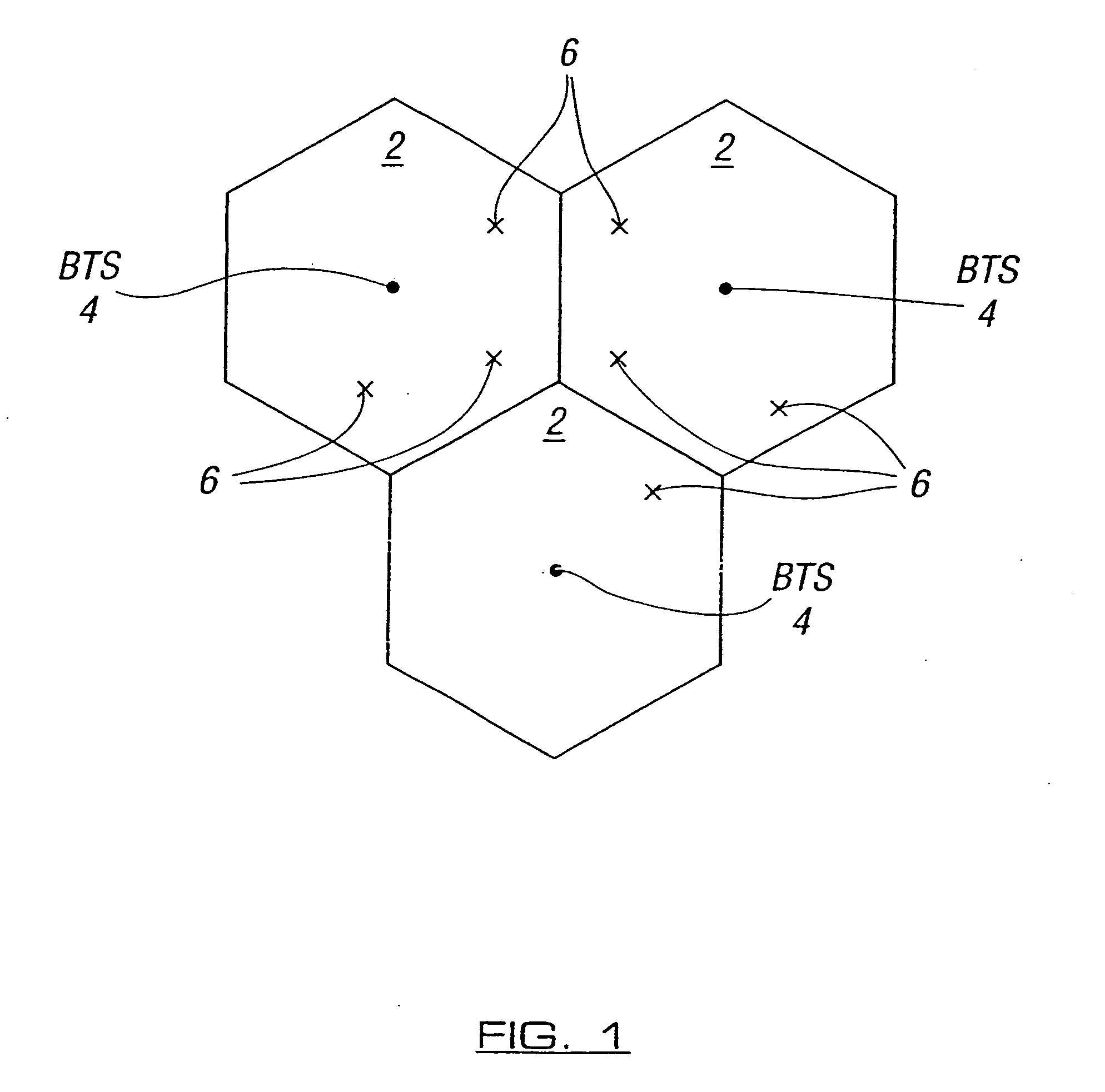 Method for transmitting signals from a plurality of base stations to a mobile station