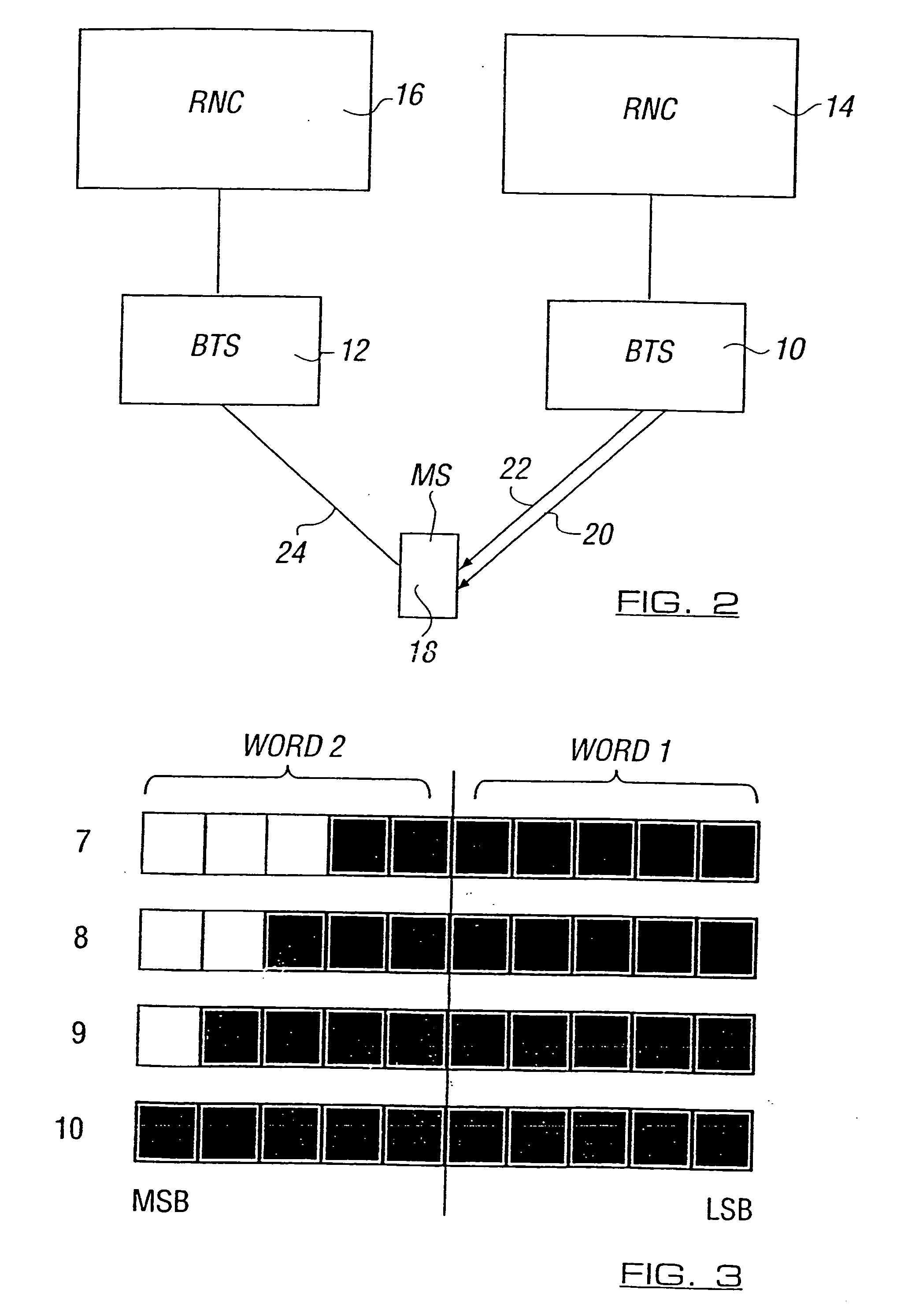 Method for transmitting signals from a plurality of base stations to a mobile station