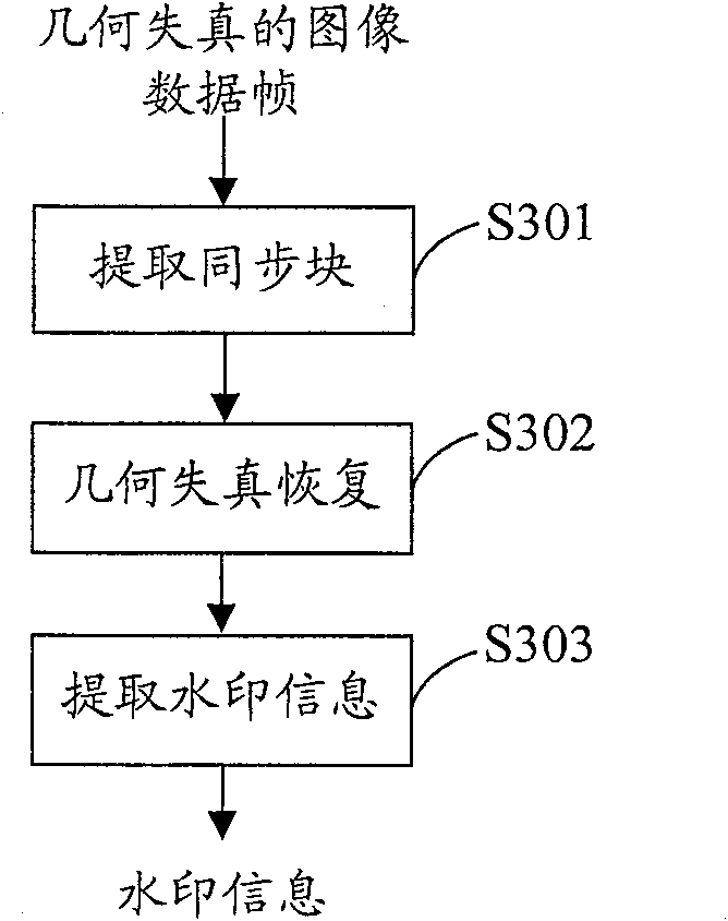 Embedding and detecting method and system for image data watermark information