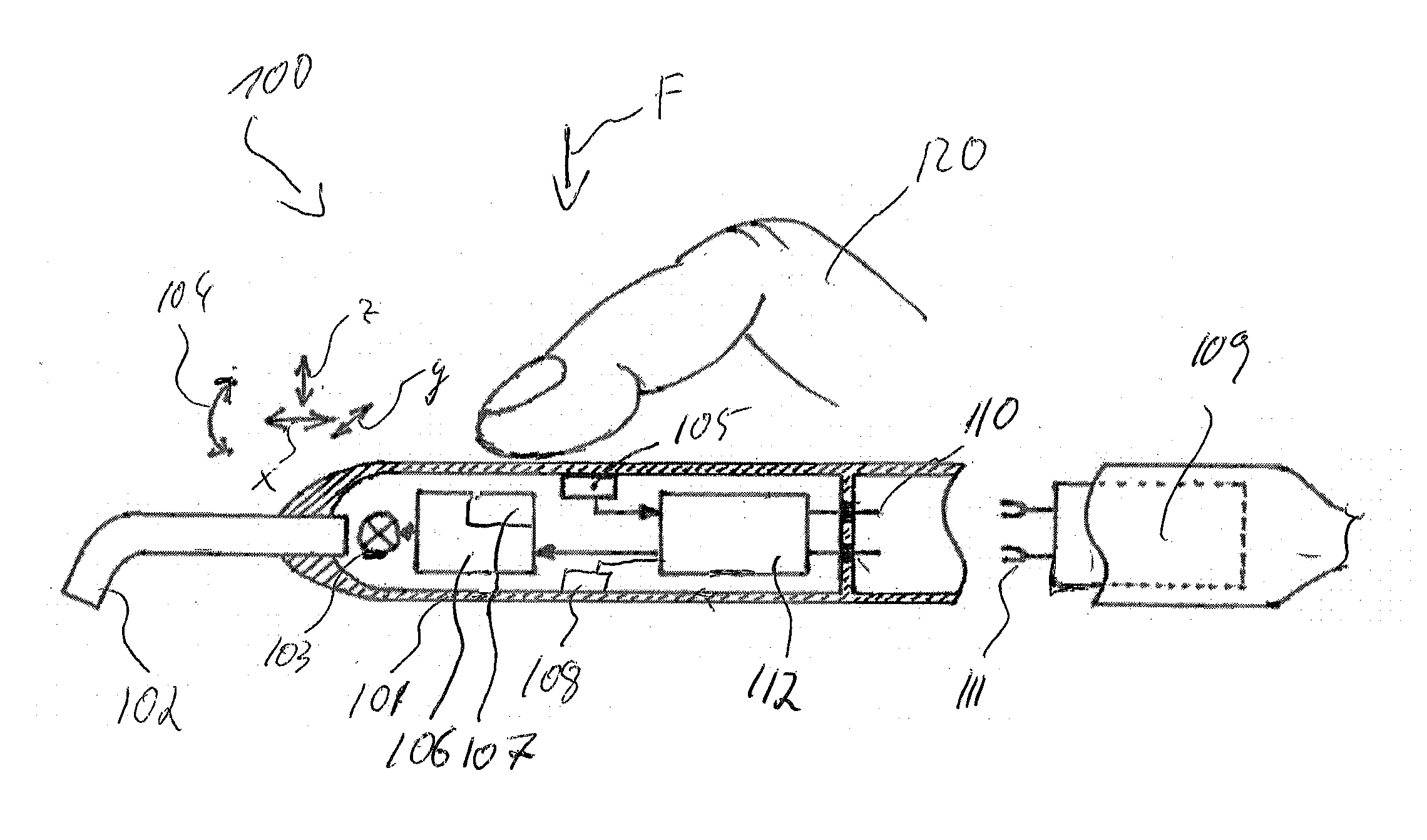 Dental Apparatus for a Dental Treatment in a Mouth