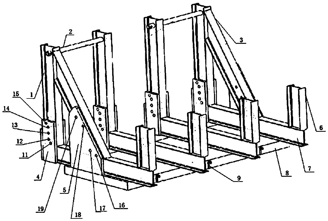 A convenient well-entry device for small-section continuous mining equipment components and a well-entry method based on it