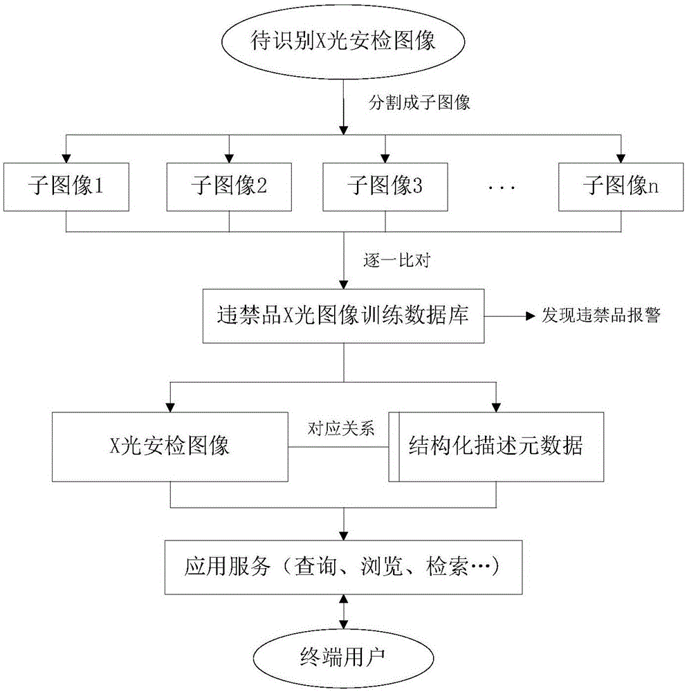 X-ray safety check image structural description method and system