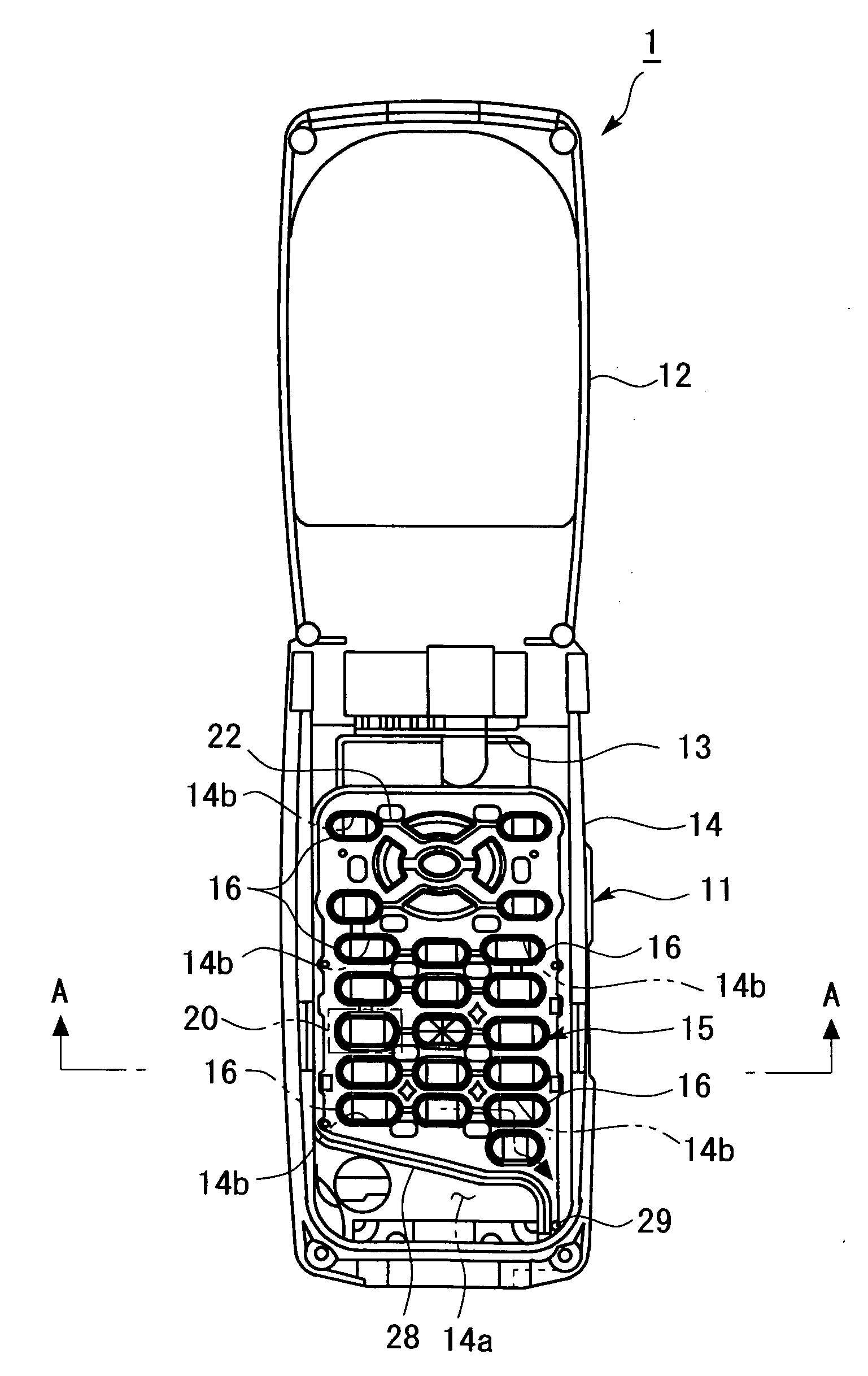 Waterproof/drainage structure for a casing, and electronic devices