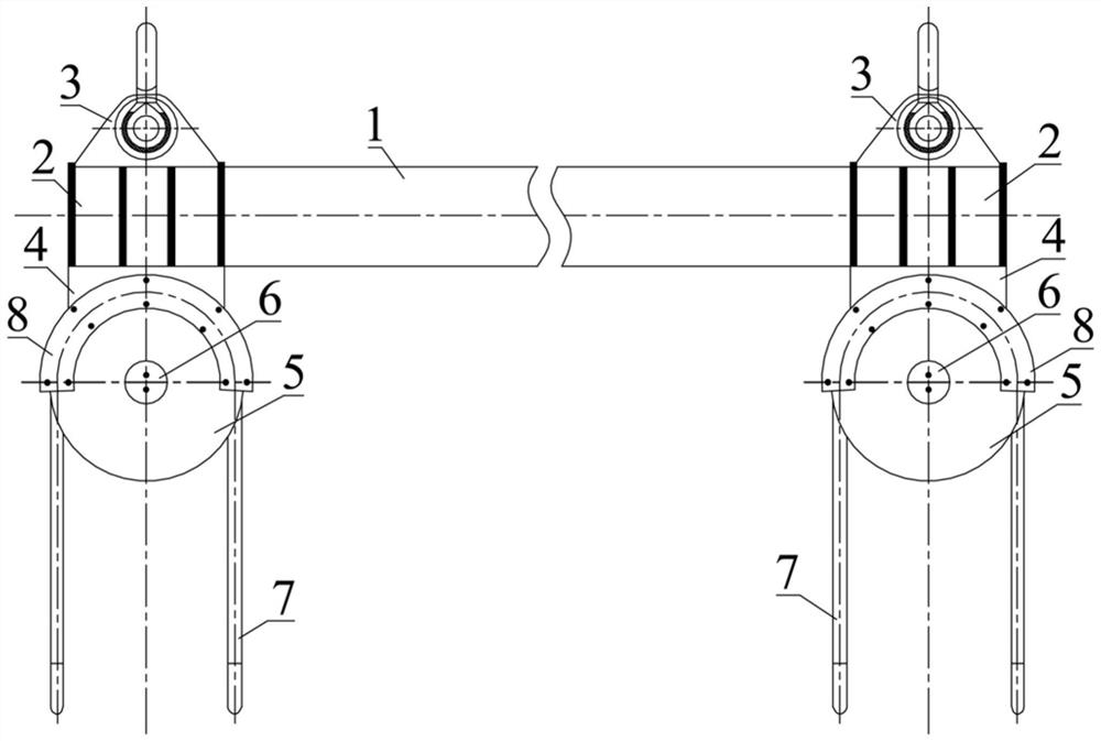 A spreader for hoisting segmental steel girders