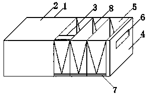 Multi-groove pulling type file storage box and using method thereof