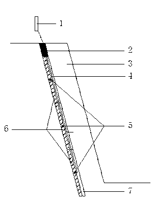 Method for increasing blasting vibration frequency of deep-hole bench