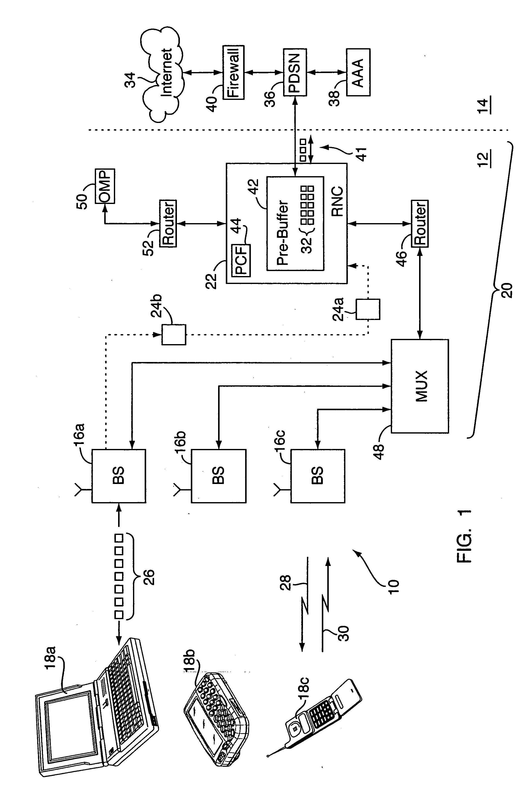 Method for measuring airlink transmission latency in a 1x-EVDO wireless network