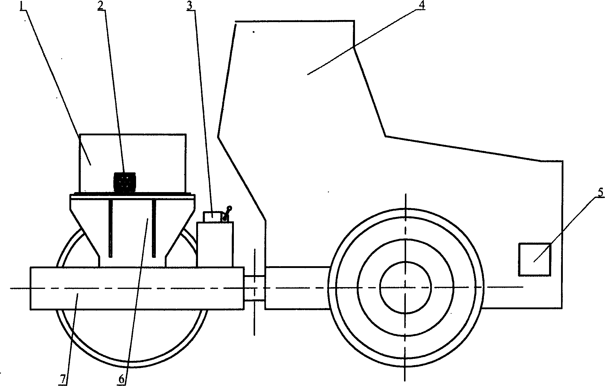 Loading unit for simulating vehicle dynamic load on pavement