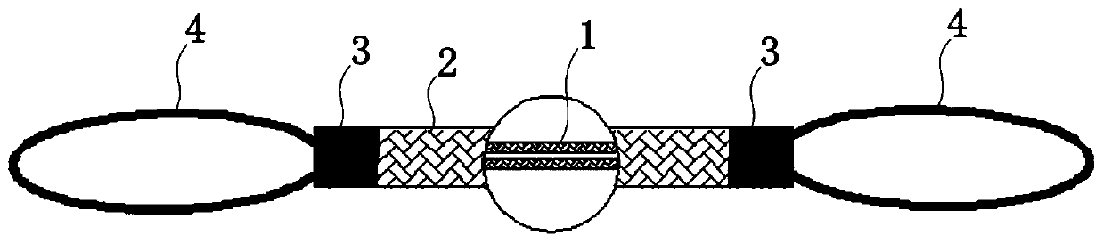 Limiting rope and making method thereof