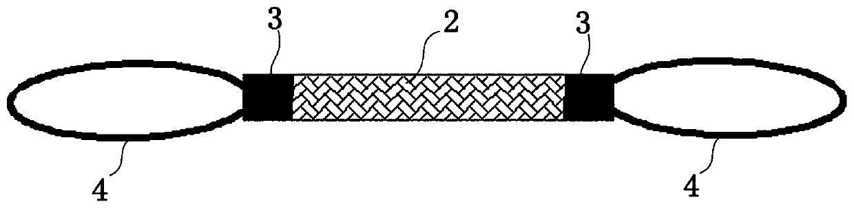 Limiting rope and making method thereof