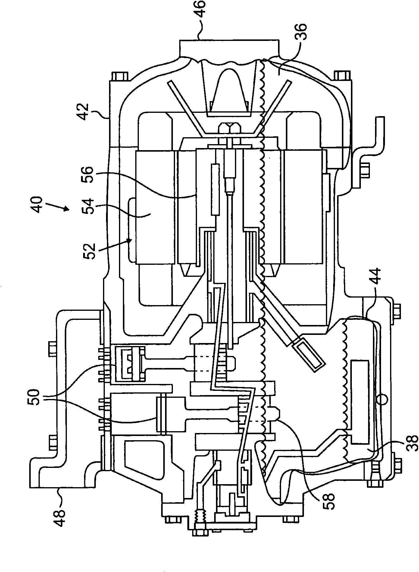 Integral compressor motor and refrigerant/oil heater apparatus and method