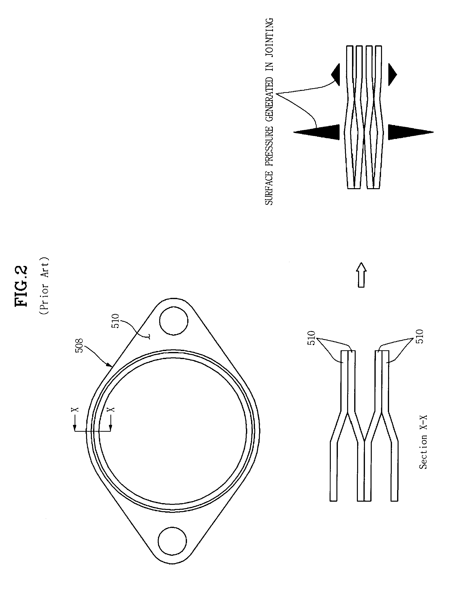 Gasket for exhaust pipe of vehicle
