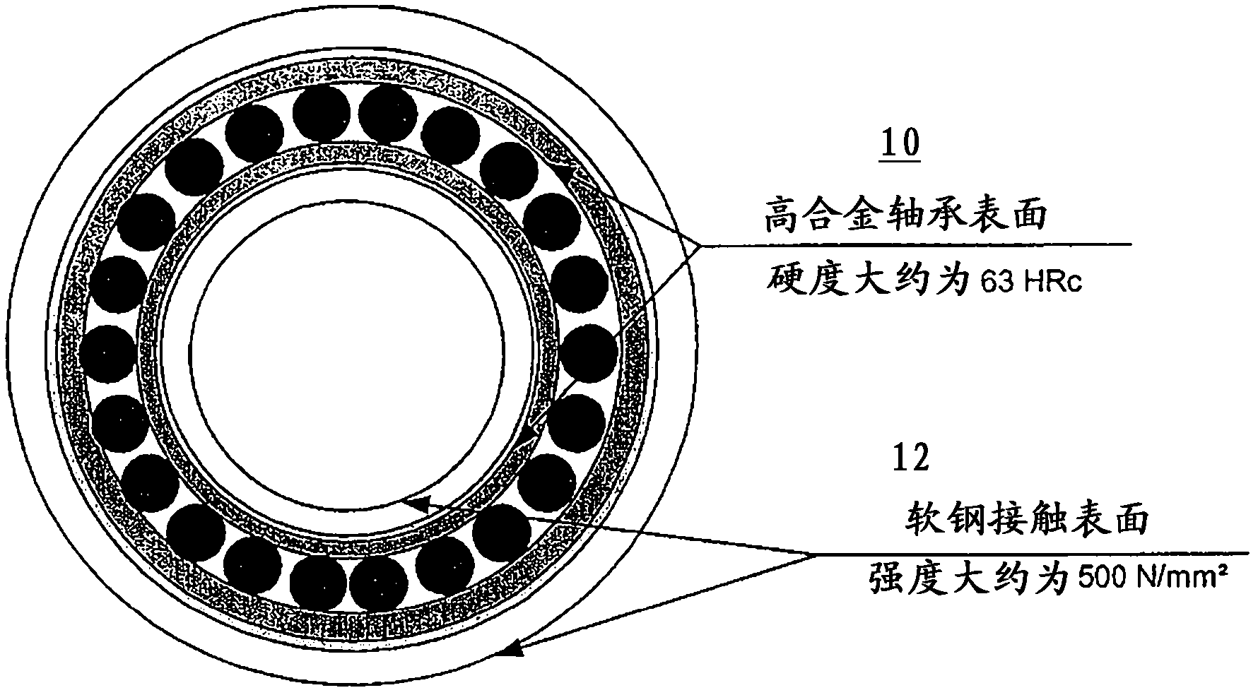 Composite steel bearing and manufacturing method