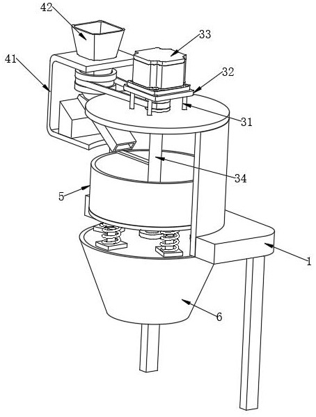 Drying machine provided with material crushing device and working method of drying machine