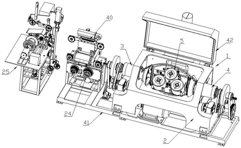 Efficient two-for-one twisting stranding machine