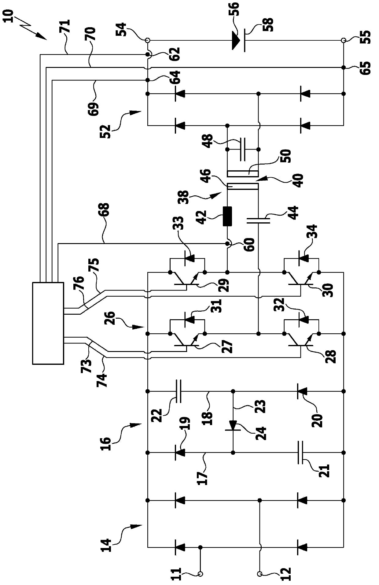 Welding current source