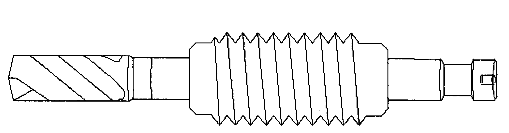 Male threaded implant drill