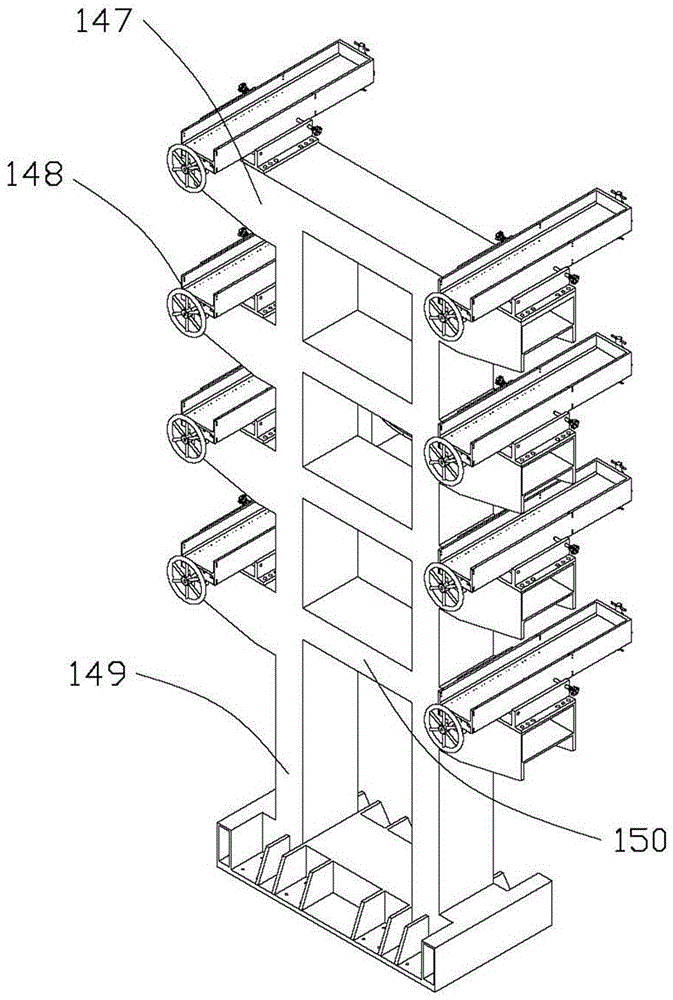 Mobile positioning device for rear parts of aircraft products