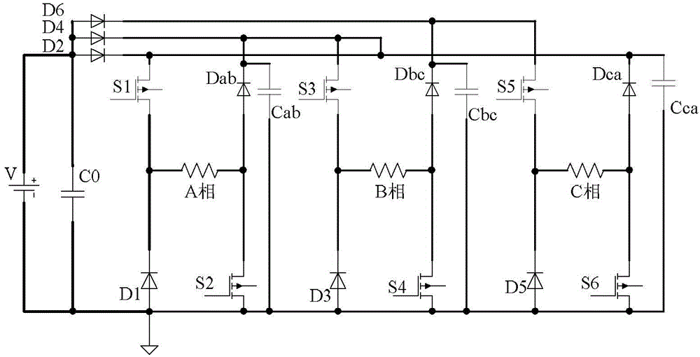 Split-phase excitation power topological structure of switched reluctance motor