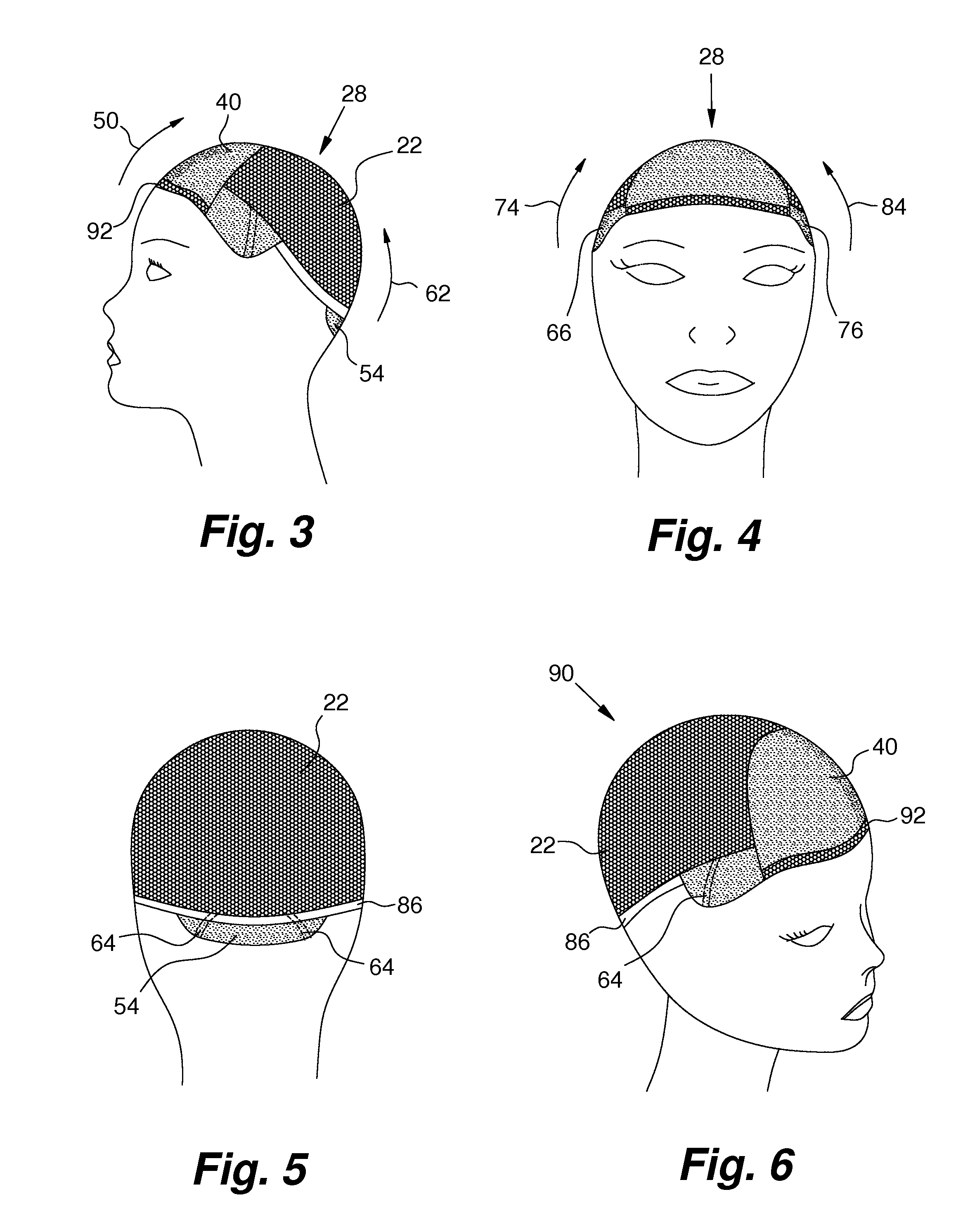 Wig with integral clinging foundation