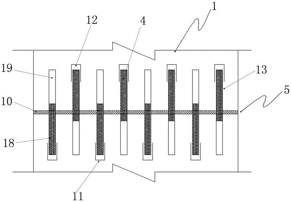 A roadbed concrete subgrade bed structure and construction method