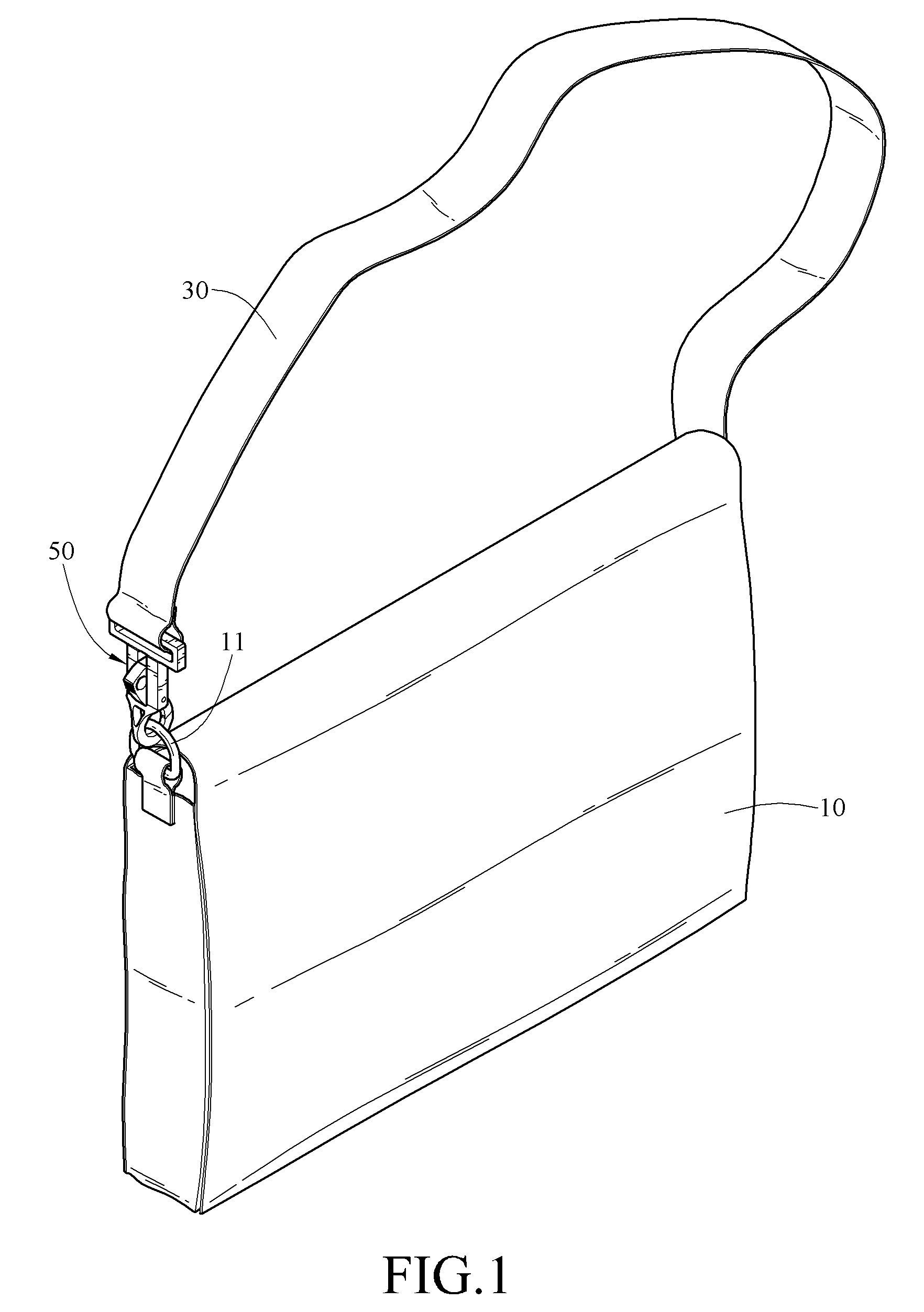 Shoulder strap assembly and snap hook structure thereof