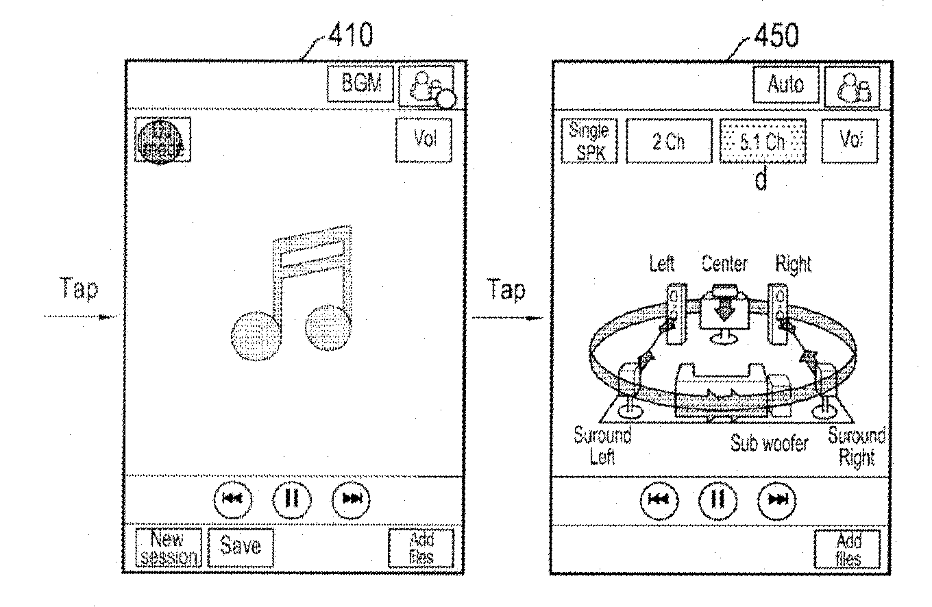 Audio content playback method and apparatus for portable terminal